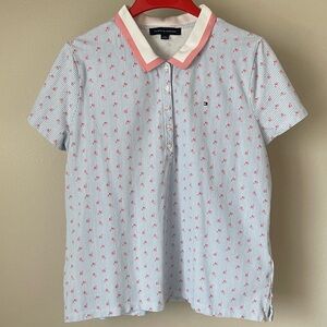 Tommy Hilfiger Polo - Flowers & Stripes - Size XL